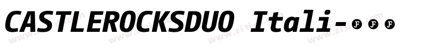 CASTLEROCKSDUO Itali字体转换